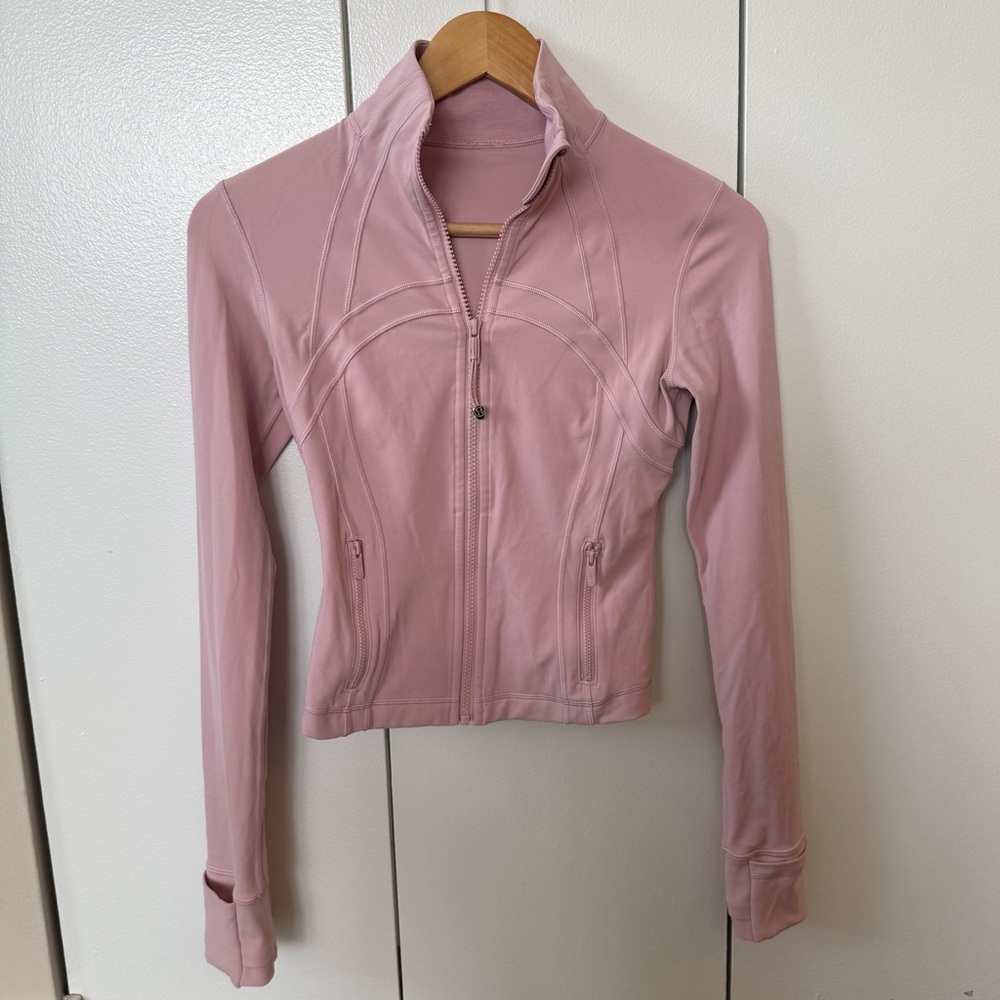 Women's Lululemon Define Cropped Pink Jacket Size 4